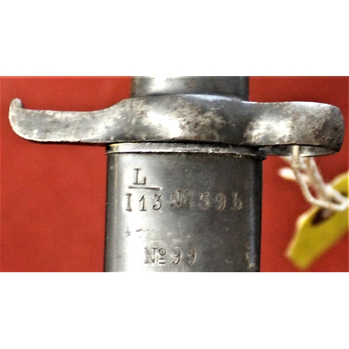 74 - Swedish M1896 Mauser Bayonet with full metal scabbard, this bayonet is made by Eskilstuna Jernmanufa... 