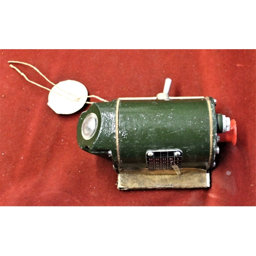 85 - British 1960s Chieftain Tank internal map reading light, a good piece with its plug cover still in p... 