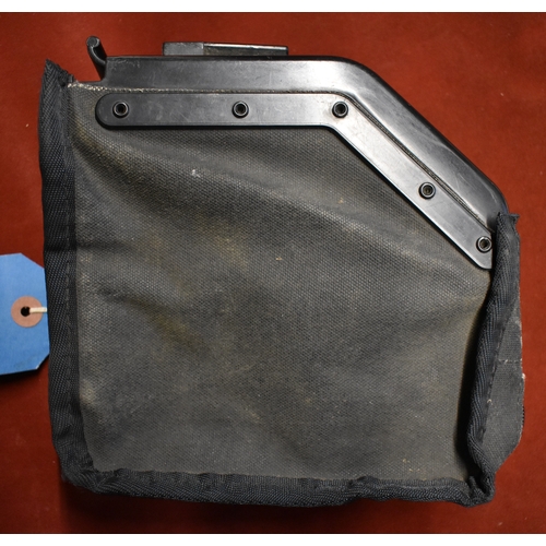 87 - British L108A1 FN Minimi Large ammo magazine box M249, canvas design in black.