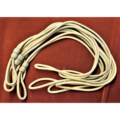 98 - British WWII Pattern Officers Pistol/Whistle Lanyards (5) all in excellent condition