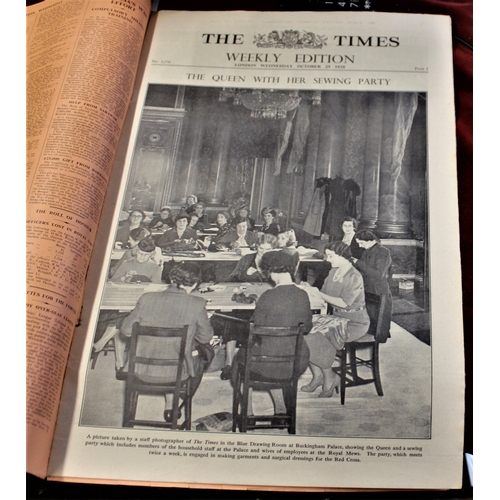 310 - Newspaper 'The Times WWII weekly edition - Oct 25th 1939 rust staples other wise excellent