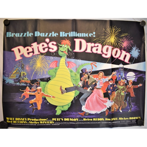 140 - Film Poster-Walt Disney-'Pete's Dragon'-starring Helen Reddy-Jim Dale-measurements 100cm x 76cm fold... 