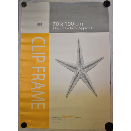 156 - Poster Advertising-Clip Frames - Copyright Starfish Frames-measurements 100cm x 70cm-very good condi... 