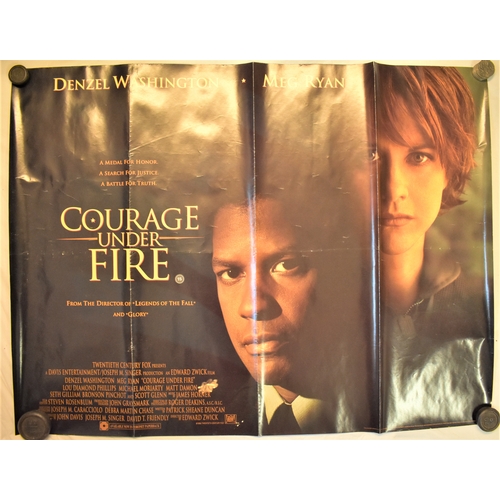 159 - Film Poster-'Courage Under Fire'-starring Denzel Washington-Meg Ryan-double sided-measurements 100cm... 