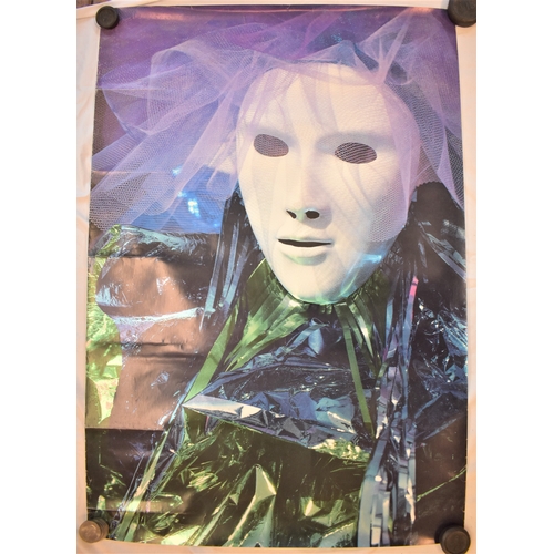 205 - Poster-Eckart-Metal Powder's + Pigments-white face Mask with Iridescent 95cm x 65cm-unusual poster-e... 