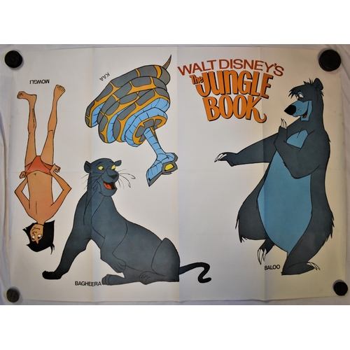 227 - Film Poster-Walt Disney-'The Jungle Book'-measurements 100cm x 76cm-fold down middle of poster-other... 