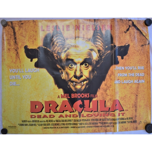 23 - Film poster (Mel Brooks) 'Dracula - Dead and Loving it' starring Leslie Nielson & Mel Brooks. A doub... 