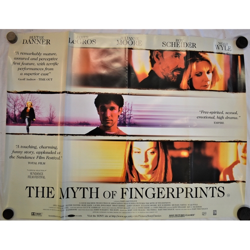 71 - Film poster 1997-'The Myth of the Fingerprints'-starring Roy Scheider-Julianne Moore-measurements 10... 