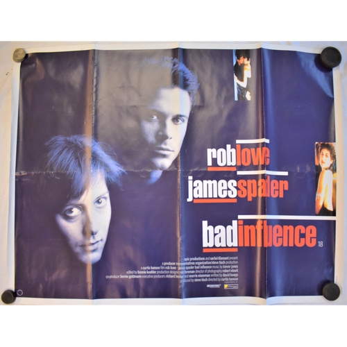 72 - Film Poster-'Bad Influence'-starring Rob Lowe-James Spader-measurements 100cm x 76cm-fold in poster ... 