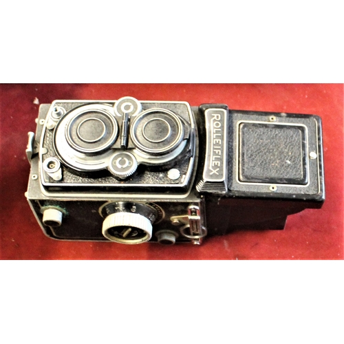 351 - Camera-Rolleiflex 3.5B x6 - 120 film medium format TLR Camera -Tessar 80mm F3.5 lens 26 in case-very... 