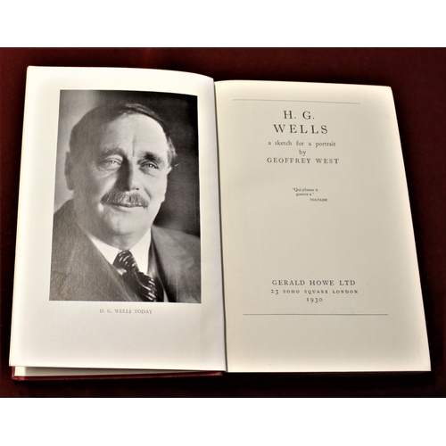 411 - Book - 'H.G. Wells - a special for a portrait' by G. West 1930-hardback in used good condition