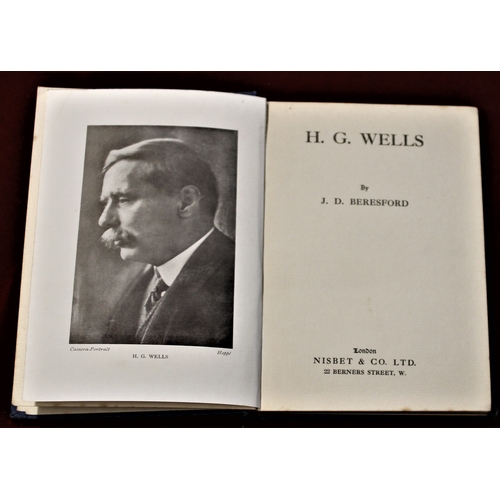 417 - Book - H.G. Wells by J.D. Beresford 1915-hardback-good-used