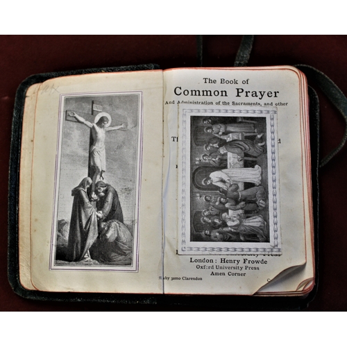 430 - Three Common Prayer and Hymn Books two m/c dated 1913-the third same era but boned with plastic ivor... 