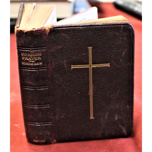 430 - Three Common Prayer and Hymn Books two m/c dated 1913-the third same era but boned with plastic ivor... 