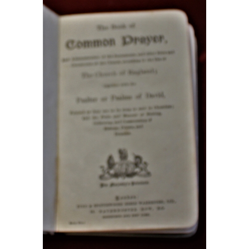 430 - Three Common Prayer and Hymn Books two m/c dated 1913-the third same era but boned with plastic ivor... 