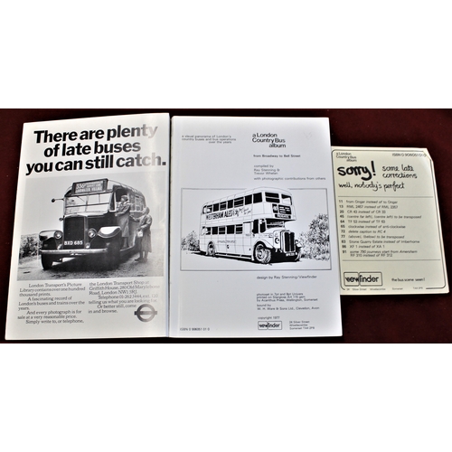 434 - Booklets-(3) books on Buses-London Transport and Commercial-early editions 1973-1977-black and white... 