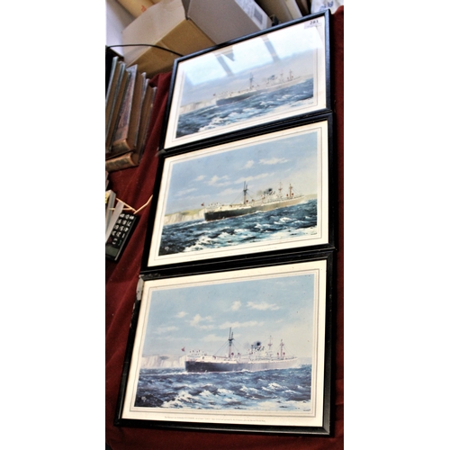 281 - The Harrison Line Steamship 'Successor'-picture of the ship (After 2nd World War) artist Colin Verit... 