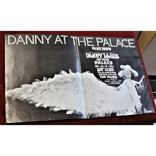 304 - Programme (Theatre) 'Danny at the Palace' Danny la Rue at the Palace June 1976-black and white pictu... 