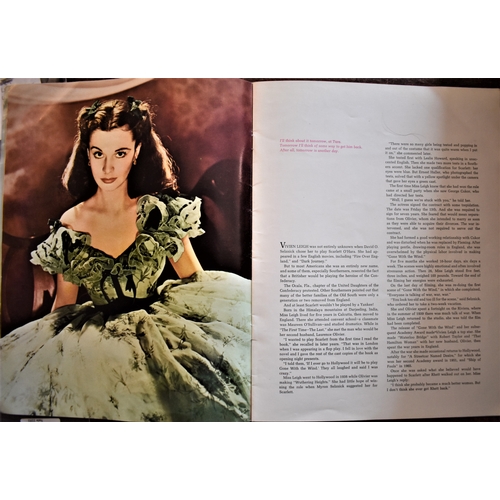 129 - Film Programme-'The Story of Gone with the Wind'-1967-starring Vivian Leigh-Clarke Gable-colour phot... 