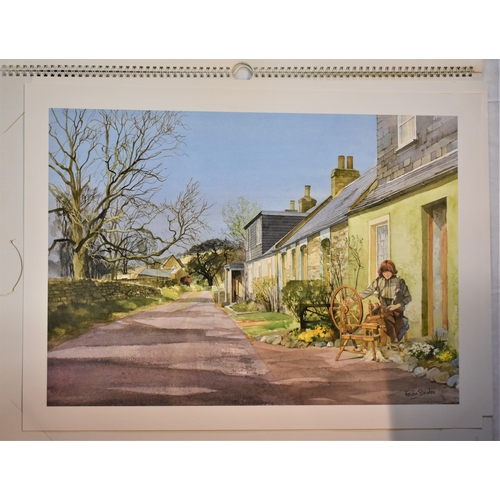 264 - Calendar 1985-'Tradition Crafts in Britain-Nat West Prints of artist Edwin Straker-very fine