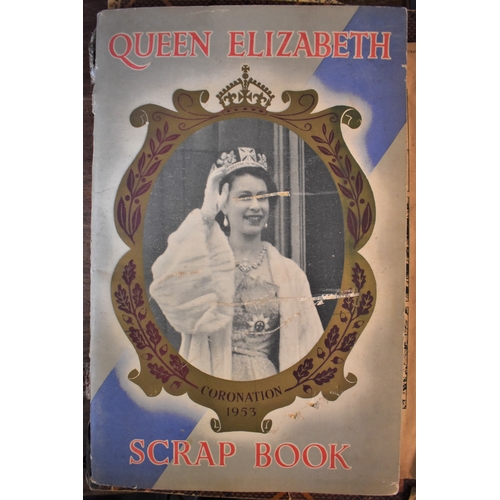 302 - Scrapbook-Plus cuttings of Royal Family and advertisements mixed-condition a interesting lot