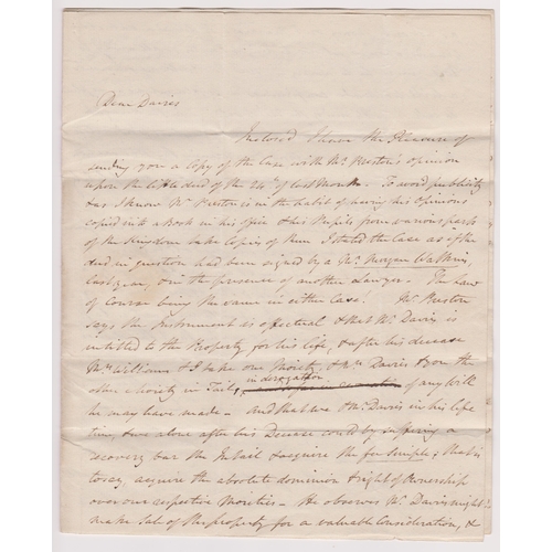 115 - Great Britain 1815-EL dates 17th Nov 1815 Lincoln's Inn London posted to Aberystwyth, manuscript 1/1... 