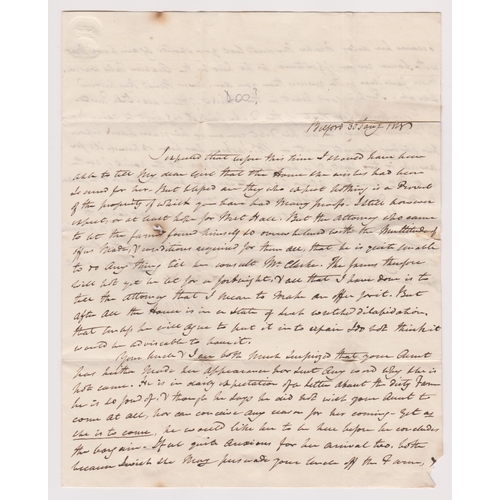 122 - Great Britain 1818-Northumberland EL dated 30th Jan 1818-posted to Perth two line Belford 820 cancel... 