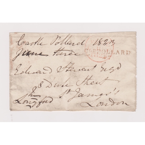129 - Great Britain 1823-Wrapper front dated June 1823 single line CTE Pollard cancel red London Free canc... 
