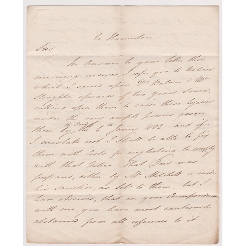 132 - Great Britain 1825-EL dated 21st July 1825 Rugby posted to Wymondham manuscript 1/6 black Rugby 83 c... 