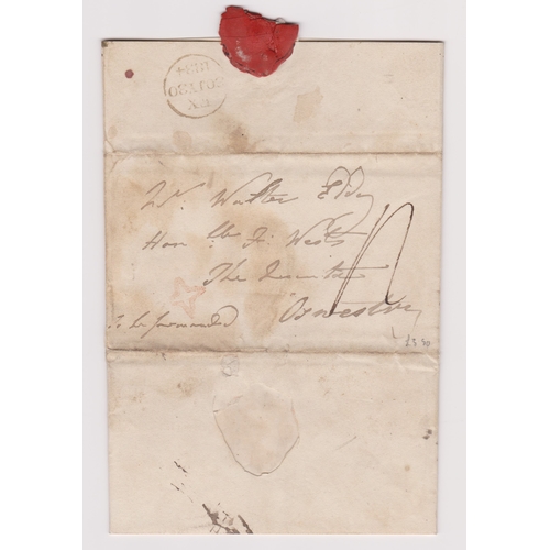 139 - Great Britain 1830-EL dated 30th July 1830 Governor Street, London posted to Oswestry red four point... 