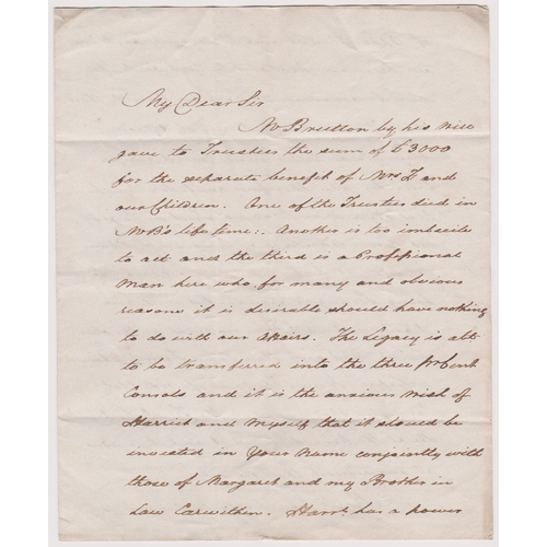 142 - Great Britain 1831-EL dated 4th Dec 1831 Exeter posted to Wymondham-manuscript 1/6 black Exeter/DE7/... 