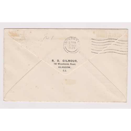218 - Great Britain-Highland Airways Ltd-illustrated envelope to commemorate the 1.12.1934 Wick to Inverne... 