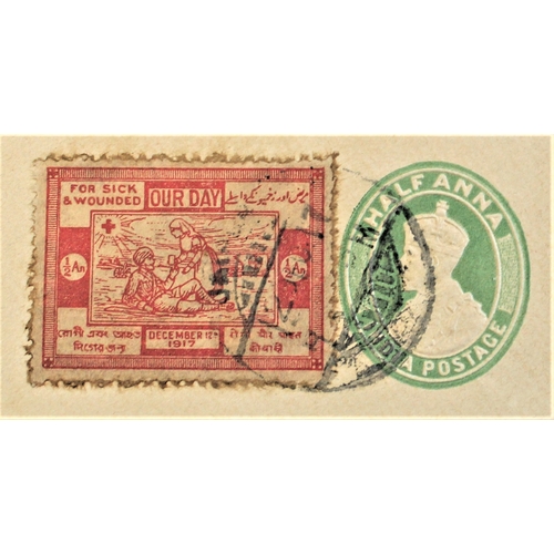 7 - Patriotic and Propaganda Cinderella Labels - small size prepaid cover cancelled 1917 on postage and ... 