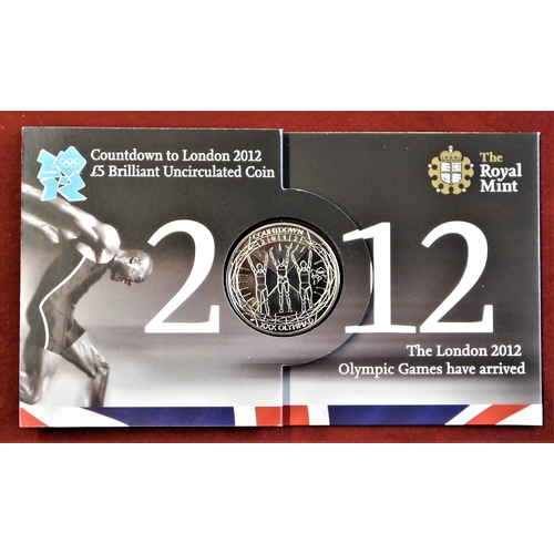 125 - Great Britain 2009-2012 £5 coin set (4), BUNC in Royal Mint case.