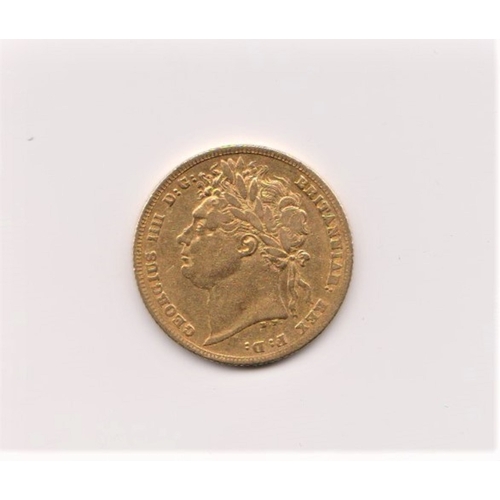 11 - 1821 King George IV Sovereign, VF, S3800