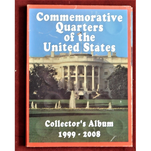 152 - USA Commemorative Quarters of the United States, Collectors album. (51 all unc)