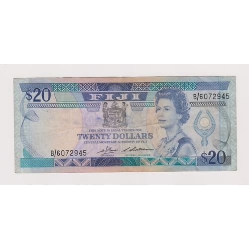 190 - Fiji 1988 20 Dollars, P88, VF