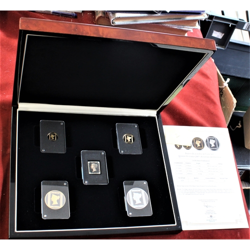 2 - Penny Black four coin set, Queen Victoria 200th Anniversary Edition, made by the  Dublin Mint with c... 