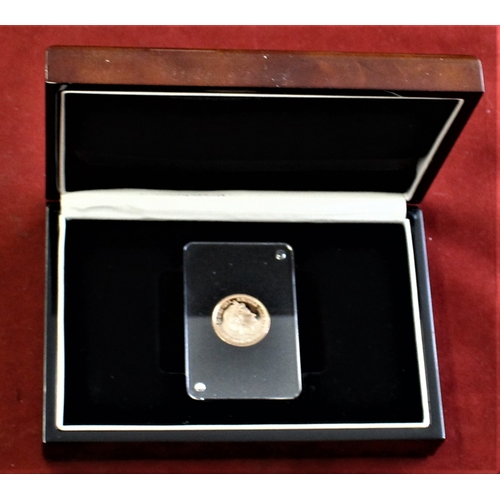 36 - 2015 Battle of Britain Gold Gibraltar Sovereign, cased with certificate