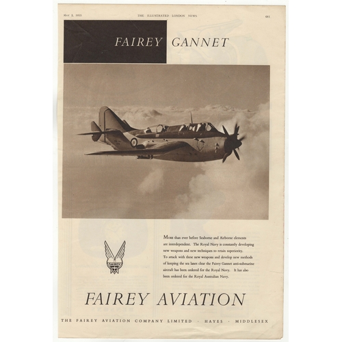 717 - Fairey Gannet 1953-full page Sepia advertisement-Fairley Aviation-Classic Aviation-10