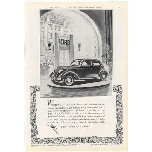 721 - Ford Motor Co Ltd 1953- full page black and white advertisement-Ford W-8-Price £210'-There is no Com... 