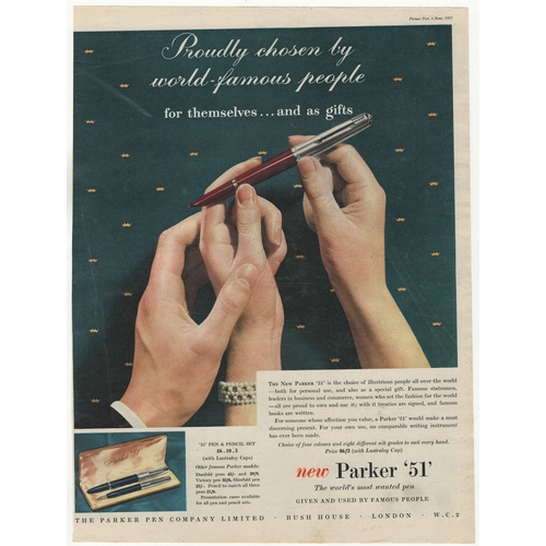 814 - Parker 51 1953-full page colour advertisement 10