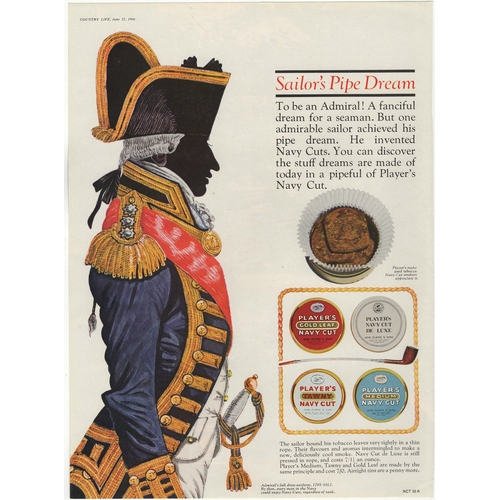 819 - Players Tobacco 1966-full colour page advertisement-Sailor's Pipe Dream-A range of pipe tobacco Admi... 