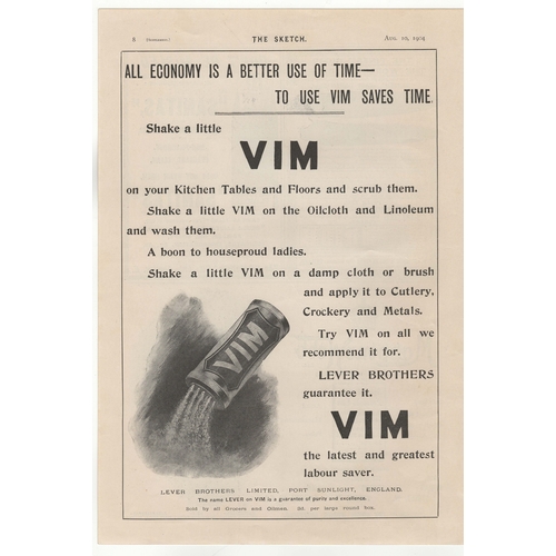 945 - Vim 1904-full page black and white advertisement-'All Economy is a Better use of Time- To use Vim Sa... 