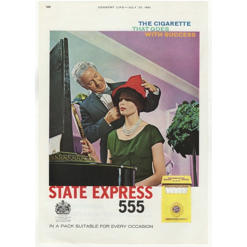 952 - State Express 555-1961-full page colour advertisement-'The Cigarette That Goes With Success-9