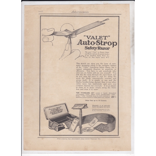 990 - Valet' - Auto-Strip Safety Razor 1916-full page black and white advertisement-8.1/2