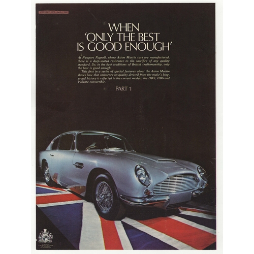 996 - Aston Martin 1968-full page colour advertisement-classic 9