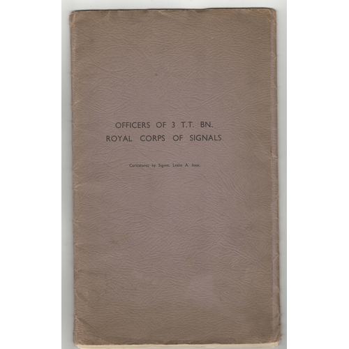 1197 - British WWII Caricatures of the Officers of the 3rd Trades Training Battalion, Royal Corps of Signal... 