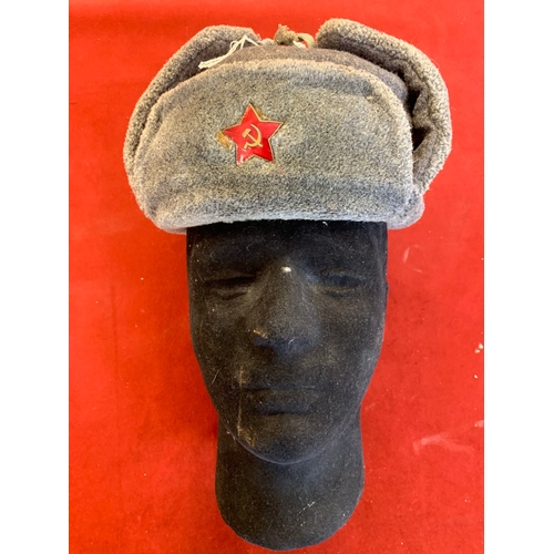 1199 - WWII Soviet Ushanka RKKA winter hat, small size and in very good condition.