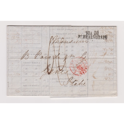 471 - Great Britain 1839-Postal History-EL dated 10th Dec 1839 London with attached document posted to Sto... 